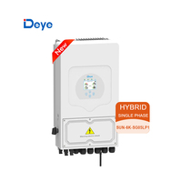 Onduleur de stockage d'énergie hybride monophasé Deye 5kW 6kW et batterie au lithium 10kWh 20kWh tout en un ensemble pour système d'alimentation domestique