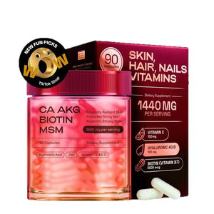 Cápsulas de Ácido Hialurónico y Biotina para Piel, Cabello y Uñas, Fabricante OEM de Suplementos para Piel, Cabello y Uñas - Product Image 6