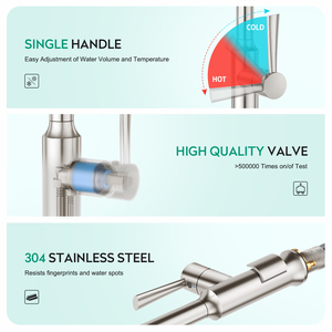 Touch Sensor Infrared 304 Stainless Steel Pull Down Smart Kitchen Faucet - Product Image 5