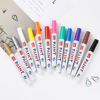 2023 LOGO personnalisé à chaud variété de couleurs métalliques disponibles structure de valve stylo marqueur de peinture de pneu