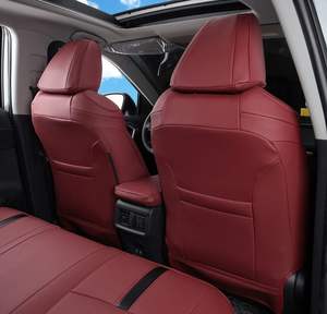 2014-2025 pour <span class=keywords><strong>Toyota</strong></span> pour <span class=keywords><strong>RAV4</strong></span> Napa cuir Sport Design haute qualité résistant à l'usure en Fiber de carbone motif <span class=keywords><strong>housse</strong></span> de siège de voiture - Product Image 2