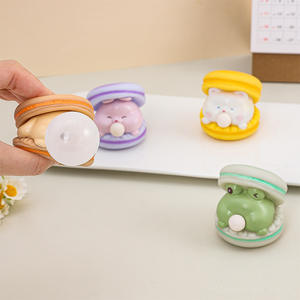 2025 dibujos animados Macaron <span class=keywords><strong>Hamburg</strong></span> juguete para niñas explosiones transfronterizas apretar descompresión pellizco música escupir burbujas efecto - Product Image 4