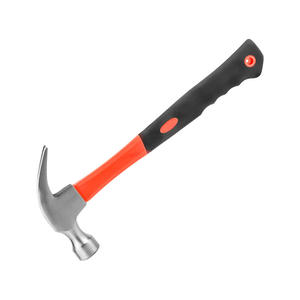 Marteau à griffes à manche en plastique, tête ronde, 16 oz, outil de construction, de menuiserie et de bricolage, extracteur de clous - Product Image 1