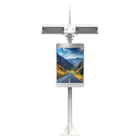 Pantalla de poste de luz Solar YUYI, pantalla Led lateral de calle, pantalla LED de ahorro de energía de almacenamiento óptico para exteriores respetuosa con el medio ambiente, F3-PRO