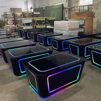 Table de discothèque personnalisée de luxe avec éclairage LED, mobilier de discothèque provenant du fabricant