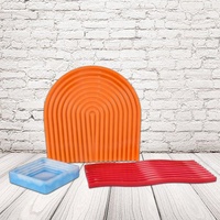 Shaped Wave Coaster Epoxidharz form DIY Craft Food Obst kuchen Casting Mat Tray Silikon form Home Decor Pad Making Mould