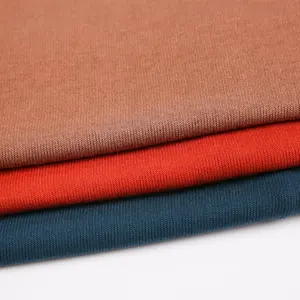 Neues Design benutzer definierte 68,2% Polyester 29,3% Rayon 2,5% Spandex einfache Nadel Winter Filz dicken Strick Jersey Stoff