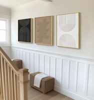 Abstrait géométrique toile mur Art nordique minimaliste affiche photo décor à la maison giclée œuvre imprime noir peintures Art déco