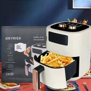 Grande Promotion Friteuse à <span class=keywords><strong>Air</strong></span> 8L Norme Européenne, Friteuse Électrique Ménagère Multifonctionnelle Grande Capacité Sans Fumée pour Frites, Mécanique - Product Image 1