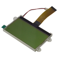 Module graphique JDW COG 12864, matrice de points 128*64 points, lettres noires sur fond jaune-vert, écran LCD mono, interface parallèle