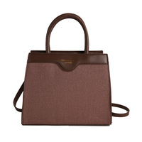 Sac fourre-tout en cuir PU tendance pour femme, grande capacité, sac à main de travail avec bandoulière, sac de transport professionnel pour femme, personnalisable avec LOGO