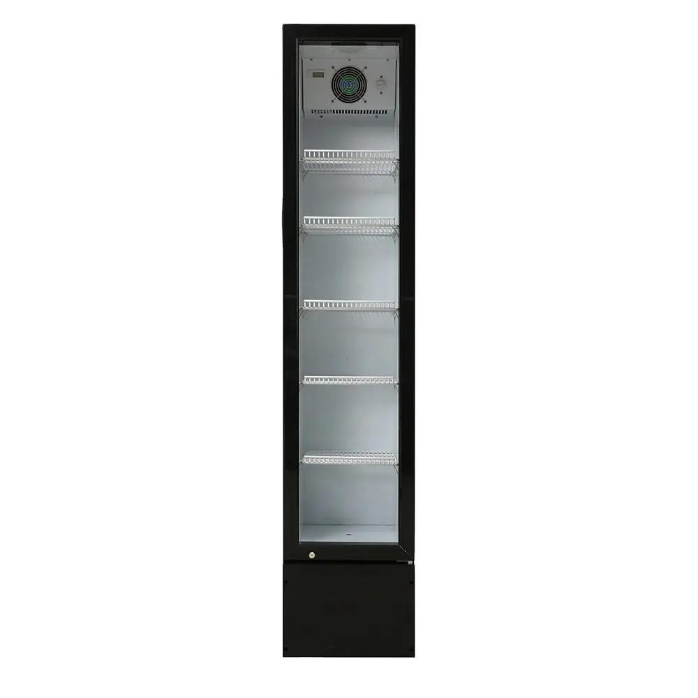 Réfrigérateur commercial mince Kenkuhl avec affichage congélateur/refroidisseur vertical commercial réfrigérateur à boissons personnalisé