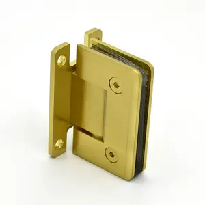 ANFU Top and bottom 360 degree heavy duty big brass glass shower door pivot hinge