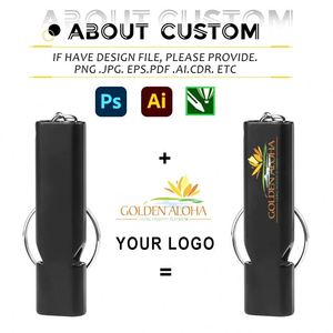 Sifflet personnalisé à double tube haute fréquence en alliage d'aluminium pour survie en extérieur, arbitre, scout, promotionnel, jouet sportif - Product Image 2