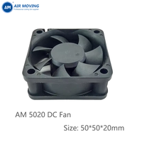 Ventilateurs axiaux silencieux à haute pression d'air AM5020L5S, petite taille 50x50x20mm, 5V 12V DC, ventilateur de refroidissement sans balais