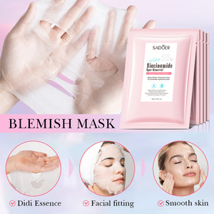 Maschera Viso Sbiancante OEM SADOER per Illuminare la Pelle con Niacinamide ed Essenza Idratante - Product Image 4