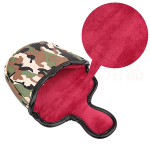 Housse de <span class=keywords><strong>putter</strong></span> demi-mallette en cuir PU camouflage vert pour club de golf, personnalisée OEM, avec fermeture magnétique, pour tête de club de golf, motif camouflage - Product Image 2