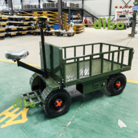 Carretilla Eléctrica Plegable de Plataforma Plana para Trabajo Pesado con Certificación CE, para Almacenes, Obras de Construcción, Logística y Transporte