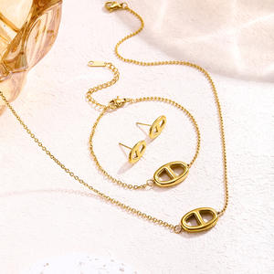 81191 Collier ras du cou <span class=keywords><strong>en</strong></span> acier inoxydable bohème à la mode, plaqué <span class=keywords><strong>or</strong></span>, longue chaîne, style minimaliste, <span class=keywords><strong>grain</strong></span> <span class=keywords><strong>de</strong></span> <span class=keywords><strong>café</strong></span> - Product Image 2