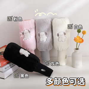 Women's Pink Cartoon Leg Warmers With Cute Embroidery Keep Warm For Autumn Winter - Product Image 5