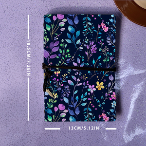 Cuaderno A6, una necesidad para la información de Medicamentos de los estudiantes de Farmacia y notas de dosificación <span class=keywords><strong>con</strong></span> flores, <span class=keywords><strong>hojas</strong></span>, ramas, patrón de <span class=keywords><strong>puntos</strong></span> <span class=keywords><strong>en</strong></span> - Product Image 4