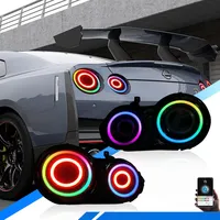 Kit de feux arrière LED RGB modifiés JC Wholesale pour Nissan GT-R R35 2009 2010 2011 2012 2013 2014 2015, système d'éclairage automobile