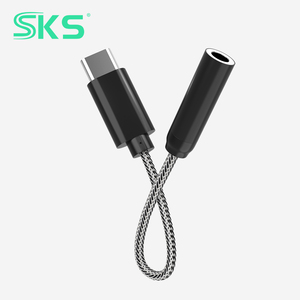 Adaptateur USB C Aux HiFi 32 bits/384 kHz, boîtier métallique tressé en nylon pour Samsung Galaxy iPad <span class=keywords><strong>Pro</strong></span> <span class=keywords><strong>MacBook</strong></span> Air - Product Image 1
