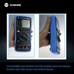 Sunshine DT-17N Multimeter Mini, pengukur voltase Mini saku Digital, alat ukur rumah Multimeter - Product Image 4