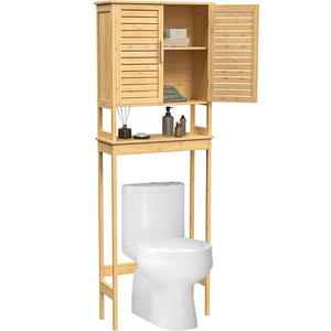 Armoire de <span class=keywords><strong>rangement</strong></span> réglable <span class=keywords><strong>au</strong></span>-<span class=keywords><strong>dessus</strong></span> <span class=keywords><strong>des</strong></span> <span class=keywords><strong>toilettes</strong></span>, support de toilette indépendant, support d'économie d'espace de buanderie - Product Image 5