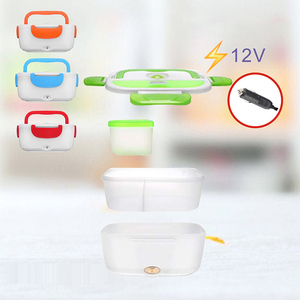 ZGQ05 Home Car Plastic Lunch Box 12v/24v Thermal Insulation Food Container Warmer Heating Lunch Box