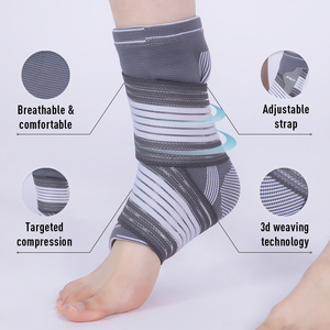 Liveup thoáng khí chất lượng cao Nylon nén mắt cá chân tay áo có thể điều chỉnh dây đai đàn hồi hỗ trợ mắt cá chân Brace phù hợp cho phụ nữ/người đàn ông - Product Image 2