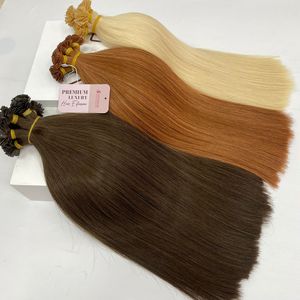 Extensiones de Cabello Humano Virgen 2026, Doble Trama, Punta Plana, Punta K, Pre-Adheridas con Queratina - Product Image 5