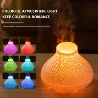 Diffuseur d'huiles essentielles de flamme 130ml USB ultrasons brume fraîche LED 3D effet de flamme de feu Portable 1 an de garantie diffuseur d'arôme