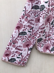 Floral Handmade Bohemian Jackets Cotton Floral Style Fall Winter Jacket <b>Coat</b> Street wear reversible gift for her - Product Image 2