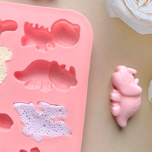 Molde de Silicona Reutilizable Ecológico con Forma de Dinosaurio para Navidad, Moldes para Golosinas para Cachorros de Grado Alimenticio - Product Image 4