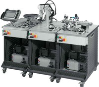 Sistema de Entrenamiento Completo en Mecatrónica FMS con Estación Modular para Simulación, Transporte y Educación en Automatización
