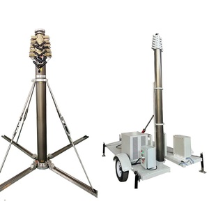 20-40 mét 50-100kg tải trọng mạng lưới quân sự và Viễn Thông sử dụng toa xe và xe tải cài đặt Kính thiên văn ăng-ten chủ mast - Product Image 1