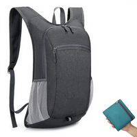 Sac à dos de sport pliable personnalisé pour l'extérieur, léger, pour la randonnée et les voyages, unisexe, en Oxford, avec fermeture éclair, double bretelles décontractées