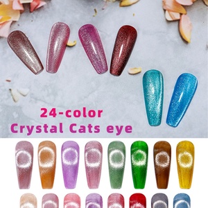 Colle à ongles effet œil de chat, série œil de chat avec gel UV rétro scintillant effet cristal éclatant pour nail art - Product Image 1