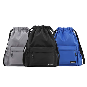 2023 New Customized Waterproof Strap Pocket Sports Travel Drawstring Backpack <b>Bag</b> Wholesale Personalized Logo Polyester Lining - Product Image 4