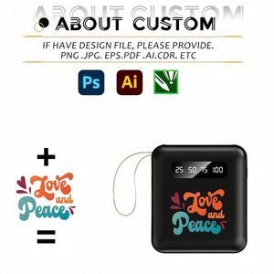 Batterie externe compacte et portable avec logo personnalisé, intégrant quatre câbles de données multi-types, idéale pour les cadeaux d'entreprise - Product Image 3