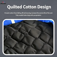 Nouveau gilet de protection abdominal épaissi pour veau, usage agricole, chaud, imperméable, en tissu Oxford, 20 mm, double boucle Velcro, sur mesure, bleu pour