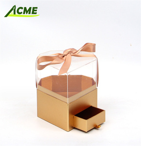 Bán buôn tùy chỉnh dập nóng logo handmade hình trái tim hộp quà tặng giấy tráng hoa hộp N cho đám cưới - Product Image 3