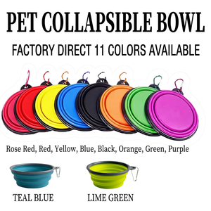 Le Duoduo Collapsible <b>Dog</b> Bowl 350ml Portable Silicone Pet Feeder For Outdoor Travel - Product Image 4
