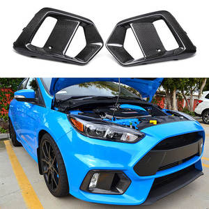 Cubierta de Luz Antiniebla Delantera para Ford Focus RS, Acabado Negro Brillante con Textura de Fibra de Carbono, Material ABS, Fijación con Tornillos, Embellecedor de Parachoques 2012-2018 - Product Image 5