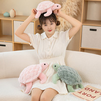 Peluche Tortue Marine Mignonne, Jouet Doux en Forme de Tortue, Poupée en Peluche à Coquille Texturée, Animaux Marins en Peluche pour Enfants, Décoration de Canapé, Cadeau d'Anniversaire