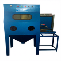 Machine de sablage à sec manuelle personnalisée avec table rotative pour le ponçage des matériaux en verre/céramique, facile à utiliser