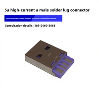 Cable de Datos USB de Alta Corriente 5A con Conector USB-A Macho Metálico, Almohadilla Reforzada y Núcleo de Goma Morado, Directo de Fábrica ZX