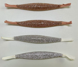 Vente en gros de chaussures avec strass personnalisé bling accessoire pour dame sandales avec strass cristal - Product Image 4