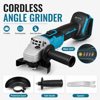 Meuleuse d'angle sans fil 18V sans balais 6000 tr/min avec interrupteur à gâchette pour la découpe et le polissage du métal, usage professionnel, industriel et bricolage